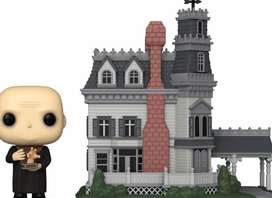 Pop! Rides & Town>Addams Family The (1964) - Uncle Fester & Mansion Pop! Town Vinyl Figure