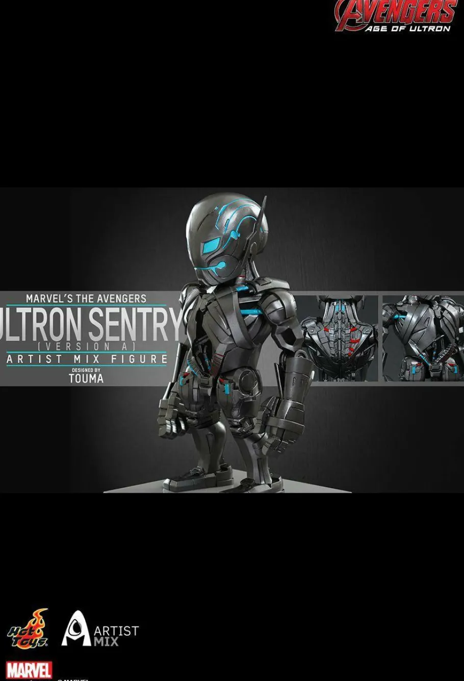 Bobble-Heads>The Avengers - Avengers 2: Age of Ultron - Blue Ultron Sentry Hot Toys Artist Mix Bobble Head
