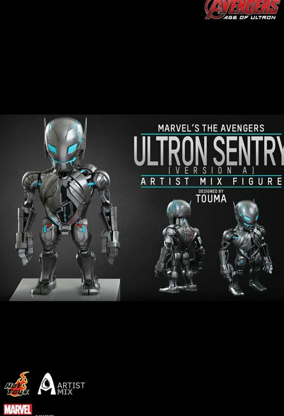 Bobble-Heads>The Avengers - Avengers 2: Age of Ultron - Blue Ultron Sentry Hot Toys Artist Mix Bobble Head