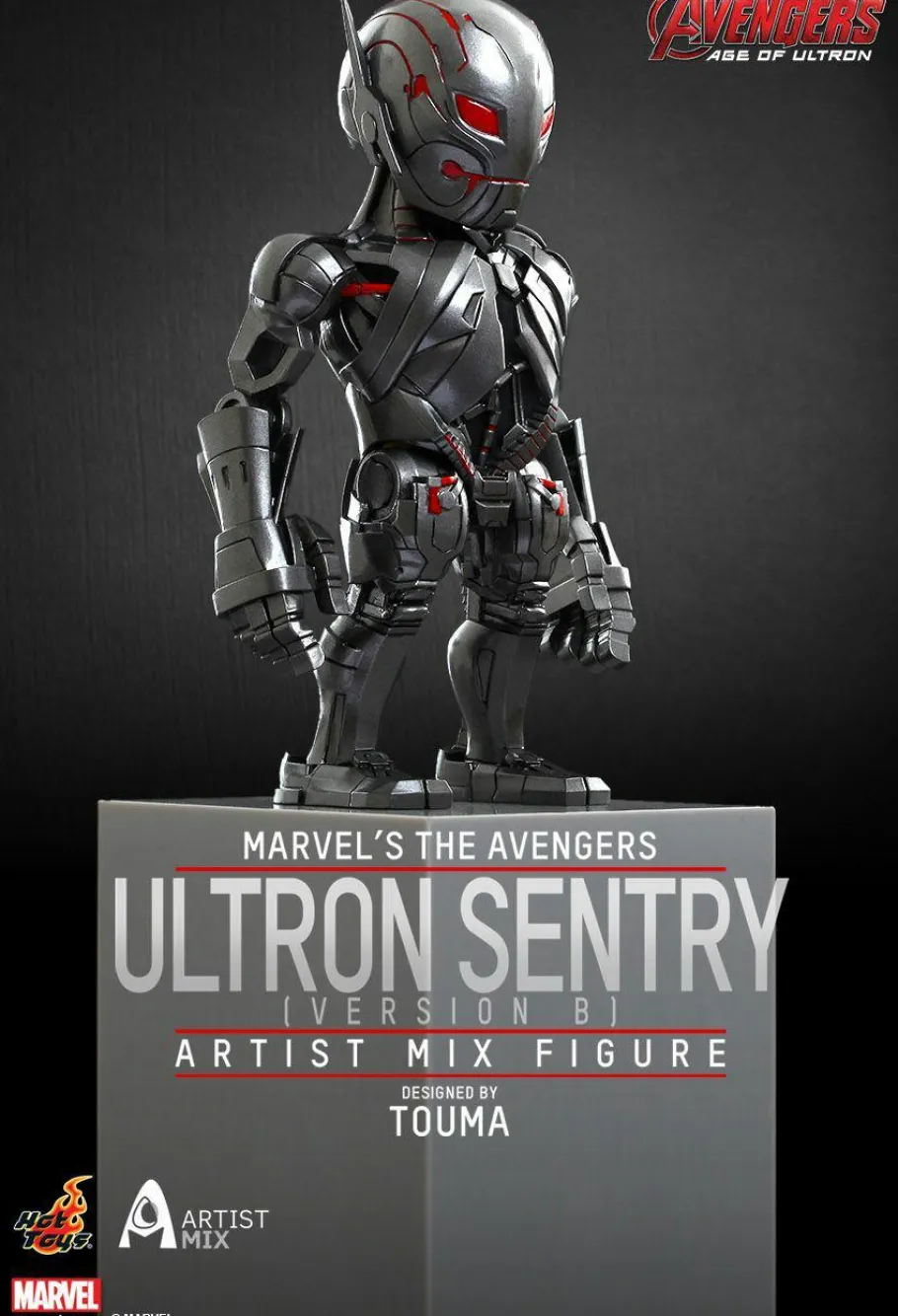 Bobble-Heads>The Avengers - Avengers 2: Age of Ultron - Red Ultron Sentry Hot Toys Artist Mix Bobble Head