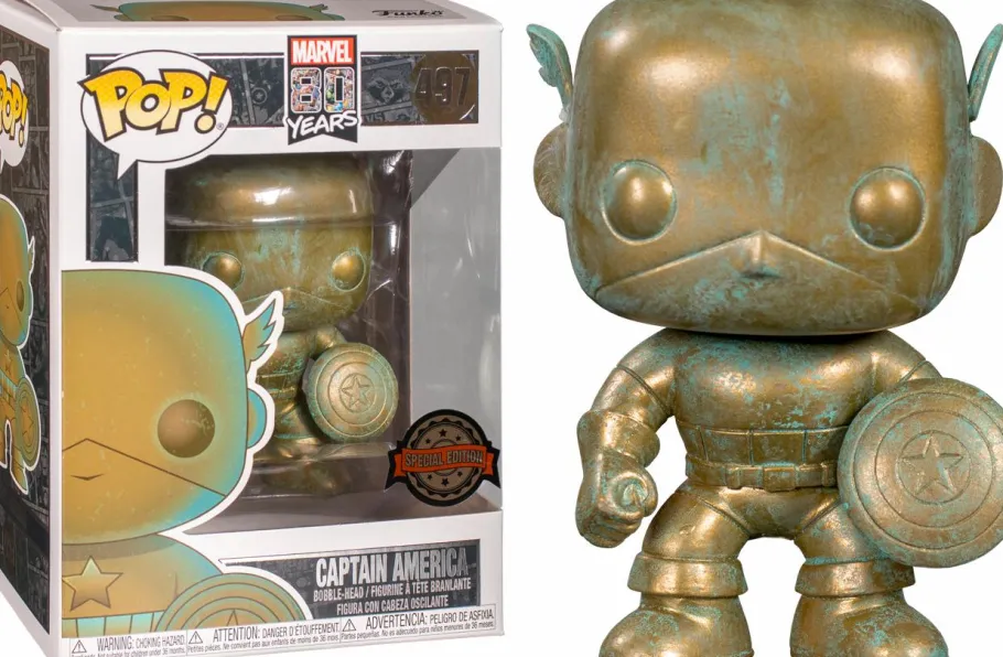 Standard Pop!>The Avengers - Captain America Patina 80th Anniversary Pop! Vinyl Figure