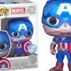 Standard Pop!>Marvel The Avengers - Captain America (Facet) Disney 100th Pop! Vinyl Figure (Popcultcha Exclusive)