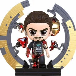 Cosbaby>The Avengers - Iron Man Mark VI With Suit-Up Gantry Cosbaby (S) Hot Toys Figure