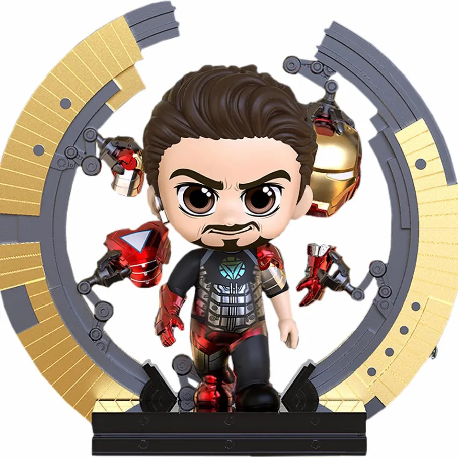 Cosbaby>The Avengers - Iron Man Mark VI With Suit-Up Gantry Cosbaby (S) Hot Toys Figure