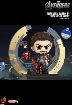 Cosbaby>The Avengers - Iron Man Mark VI With Suit-Up Gantry Cosbaby (S) Hot Toys Figure