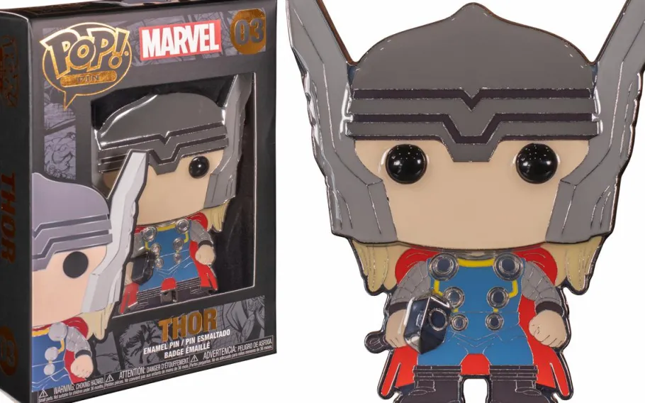 Pop! Home & Accessories>The Avengers - Thor 4” Pop! Enamel Pin