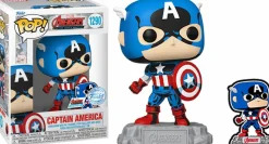 Standard Pop!>Marvel The Avengers: Beyond Earth's Mightiest - Captain America 60th Pop! Vinyl Figure with Enamel Pin