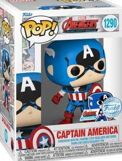 Standard Pop!>Marvel The Avengers: Beyond Earth's Mightiest - Captain America 60th Pop! Vinyl Figure with Enamel Pin
