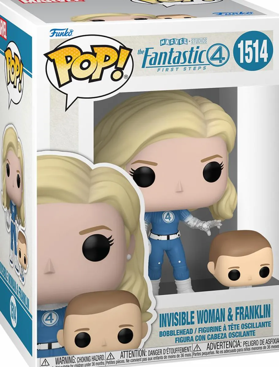 Standard Pop!>Fantastic 4 The Fantastic Four: First Steps (2025) - Invisible Woman & Franklin Pop! Vinyl Figure