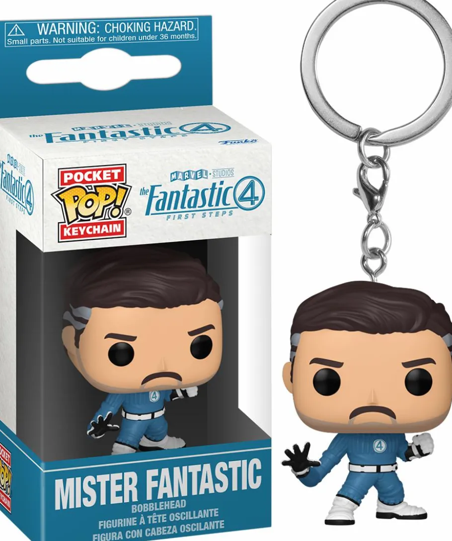 Pop! Keychains>Fantastic 4 The Fantastic Four: First Steps (2025) - Mister Fantastic Pocket Pop! Keychain