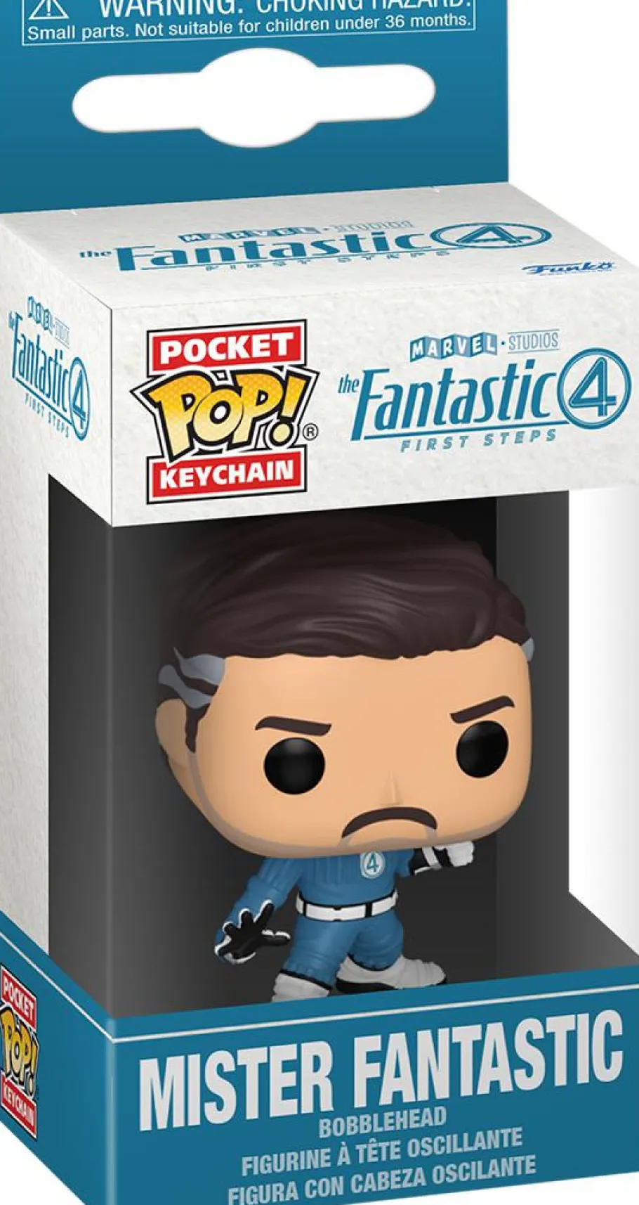 Pop! Keychains>Fantastic 4 The Fantastic Four: First Steps (2025) - Mister Fantastic Pocket Pop! Keychain