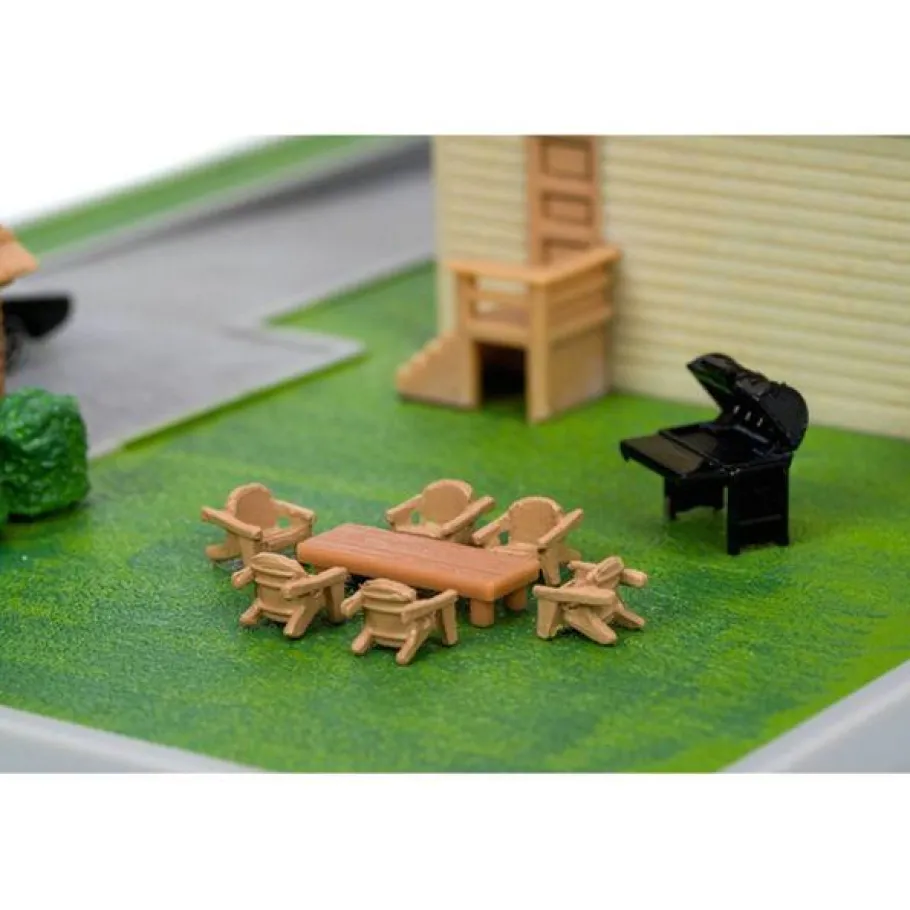 Die-Cast Figures>Fast & Furious The Fast and the Furious - Toretto House NanoScene 1.5” Scale Die-Cast Vehicle Diorama Playset