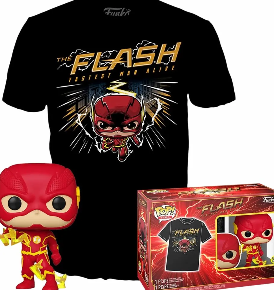 Pop! & Tee Sets>The Flash (2014) - Glow-in-the-Dark Pop! Vinyl Figure & T-Shirt Box Set