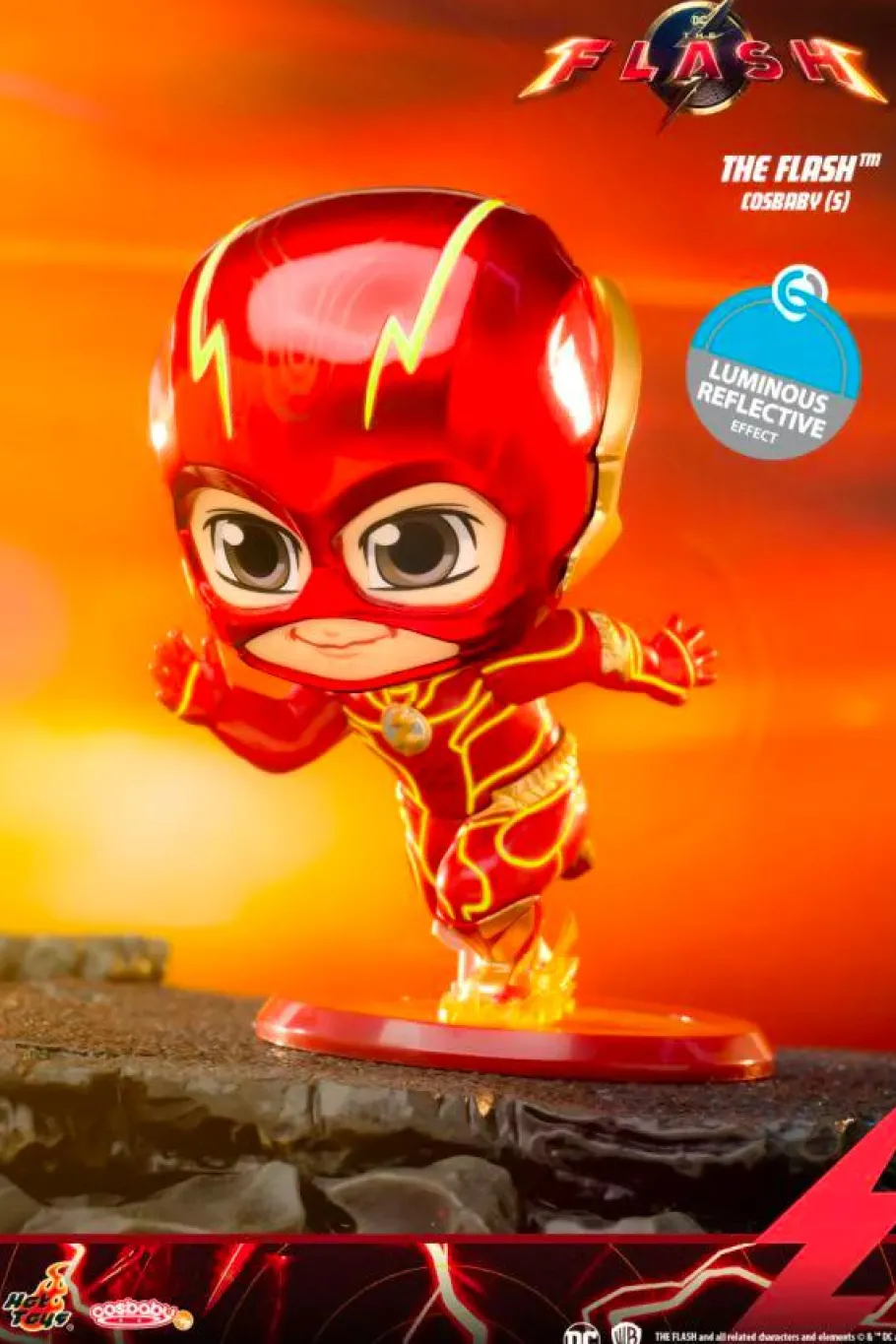Cosbaby>The Flash (2023) - Luminous Reflective Effect Cosbaby (S) Hot Toys Figure