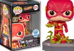 Pop! Chases, Vault, Limited Editions, Ppp Items>The Flash (2014) - Pop! Vinyl Figure with Lights & Sounds in Acrylic Pop! Protector (Funko / Popcultcha Exclusive)