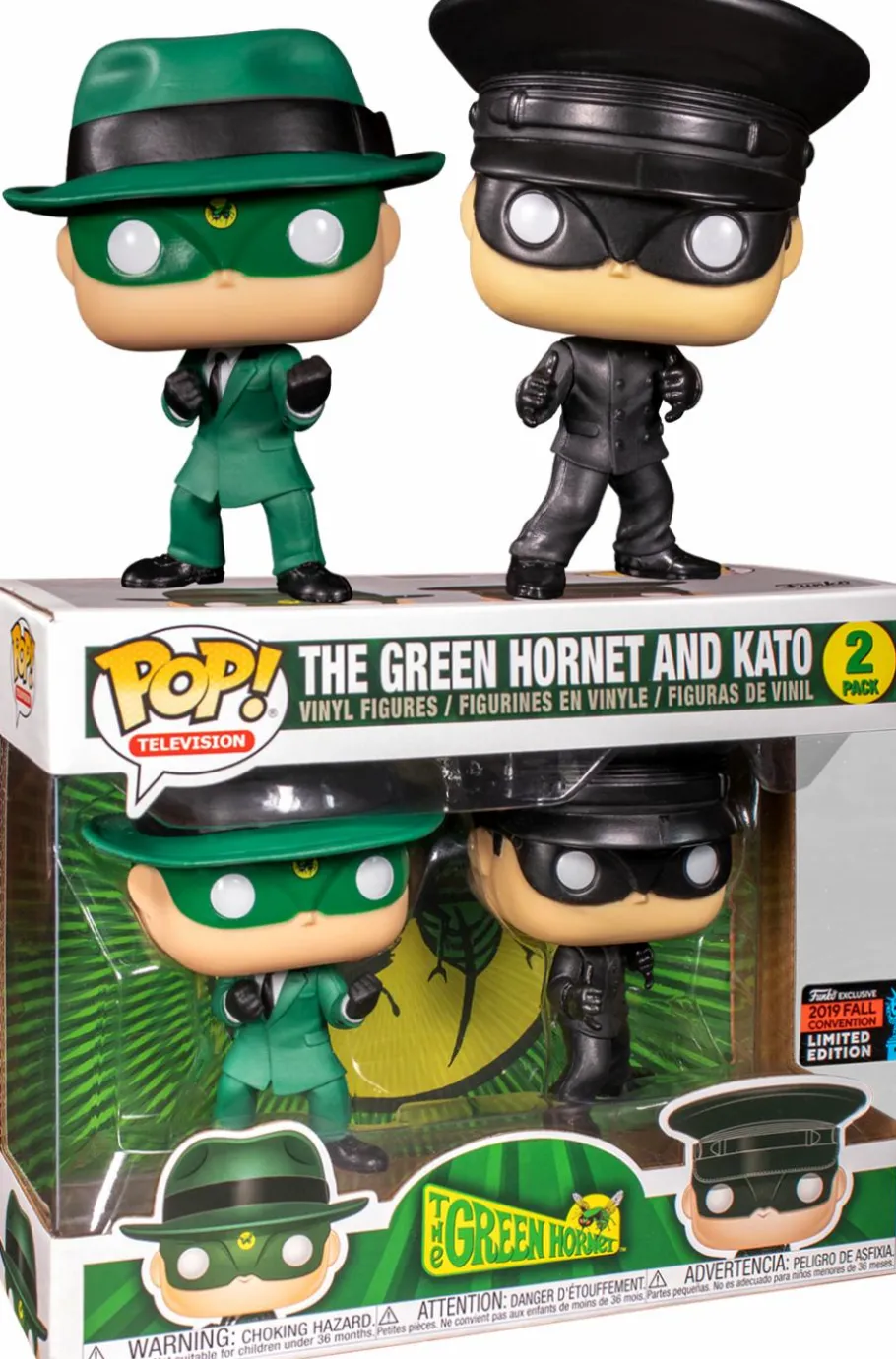 Funko Convention Exclusives>Green Hornet The (1966) - & Kato Pop! Vinyl Figure 2-Pack (2019 Fall Convention Exclusive)