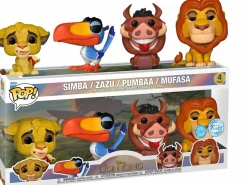 Pop! Bundles>The Lion King (1994) - Glitter Simba, Zazu, Pumbaa & Mufasa Pop! Vinyl Figure