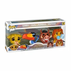 Pop! Bundles>The Lion King (1994) - Glitter Simba, Zazu, Pumbaa & Mufasa Pop! Vinyl Figure