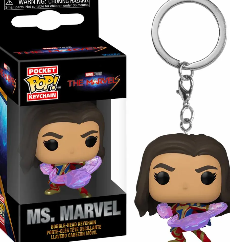 Pop! Keychains>The Marvels (2023) - Ms. Marvel Pocket Pop! Keychain
