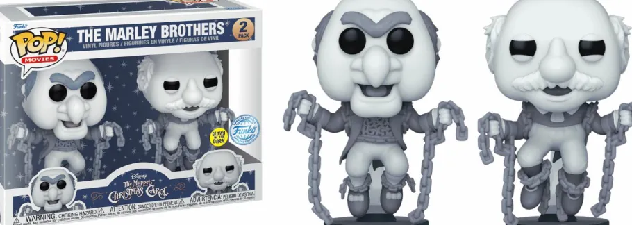 Standard Pop!>Muppets The Muppet Christmas Carol (1992) - The Marley Brothers Glow-in-the-Dark Pop! Vinyl Figure 2-Pack (Popcultcha Exclusive)