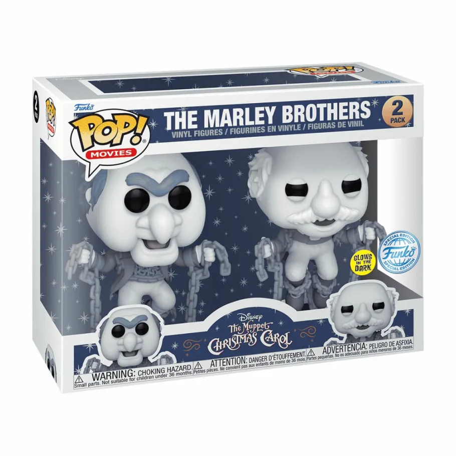 Standard Pop!>Muppets The Muppet Christmas Carol (1992) - The Marley Brothers Glow-in-the-Dark Pop! Vinyl Figure 2-Pack (Popcultcha Exclusive)