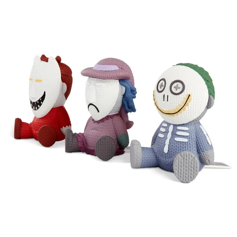 Designer Vinyl>The Nightmare Before Christmas - Lock, Shock, and Barrel Glow-in-the Dark Knit Series 5" Vinyl Figure 3-Pack