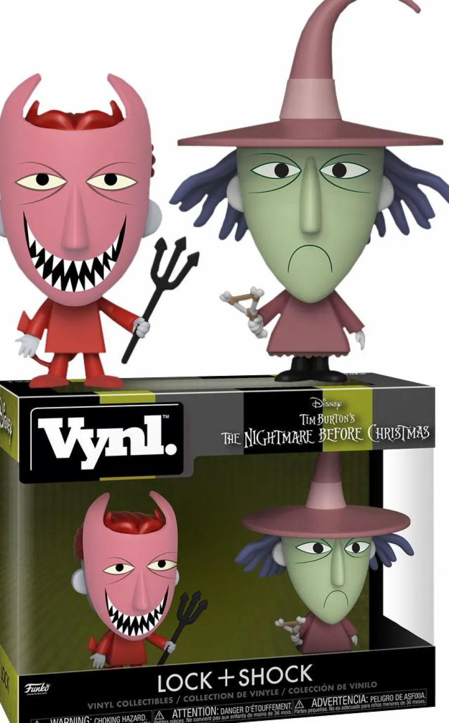 Designer Vinyl>The Nightmare Before Christmas - Lock & Shock Vynl. Vinyl Figure 2-Pack