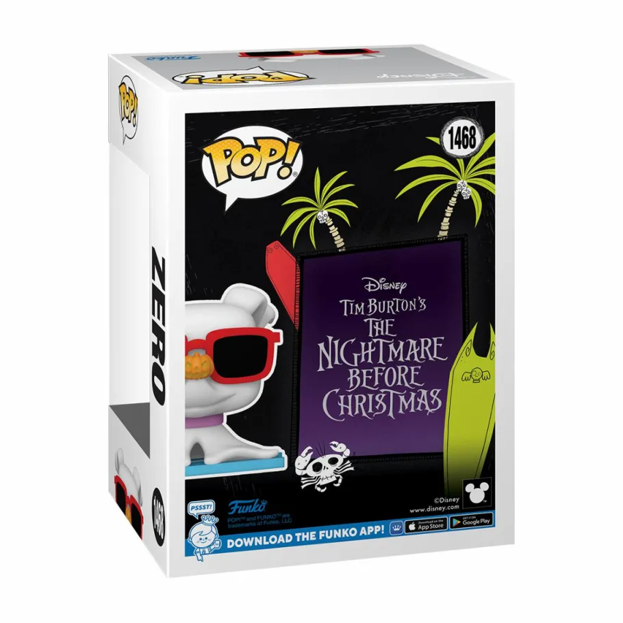 Standard Pop!>The Nightmare Before Christmas - Surfing Zero Pop! Vinyl Figure (2024 Summer Convention Exclusive) (Popcultcha Exclusive)