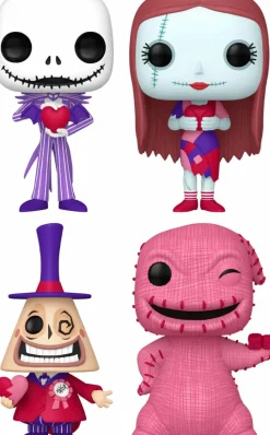 Pop! Bundles>The Nightmare Before Christmas - Halloween Town Valentines Pop! Vinyl Bundle (Set of 4)