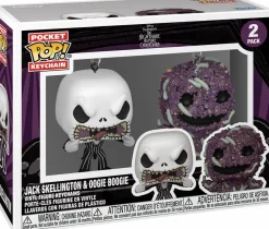 Standard Pop!>The Nightmare Before Christmas - Jack Skellington & Oogie Boogie Pocket Pop! Keychain 2-Pack