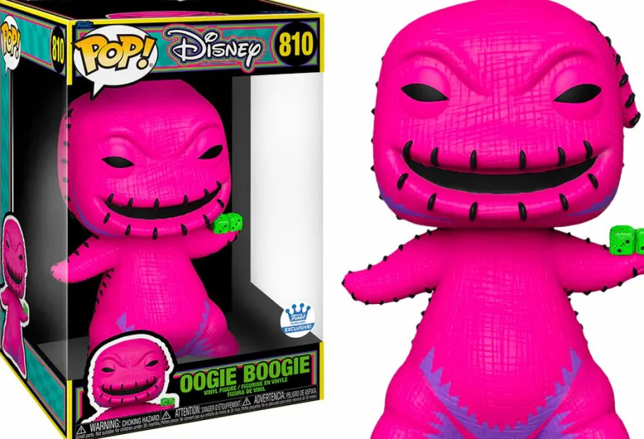 Super-Sized Pop!>The Nightmare Before Christmas - Oogie Boogie Blacklight Jumbo Pop! Vinyl Figure (Funko / Popcultcha Exclusive)