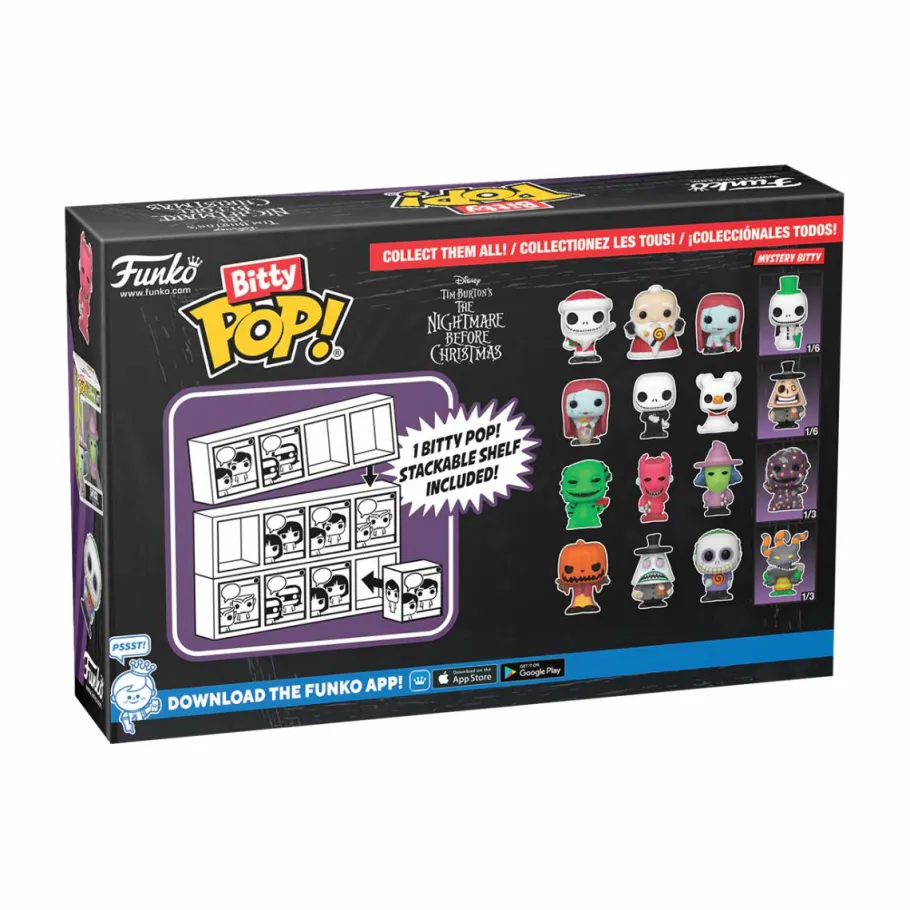 Blind Box>The Nightmare Before Christmas - Sally, Jack Skellington, Zero & Mystery Bitty Pop! Vinyl Figure 4-Pack