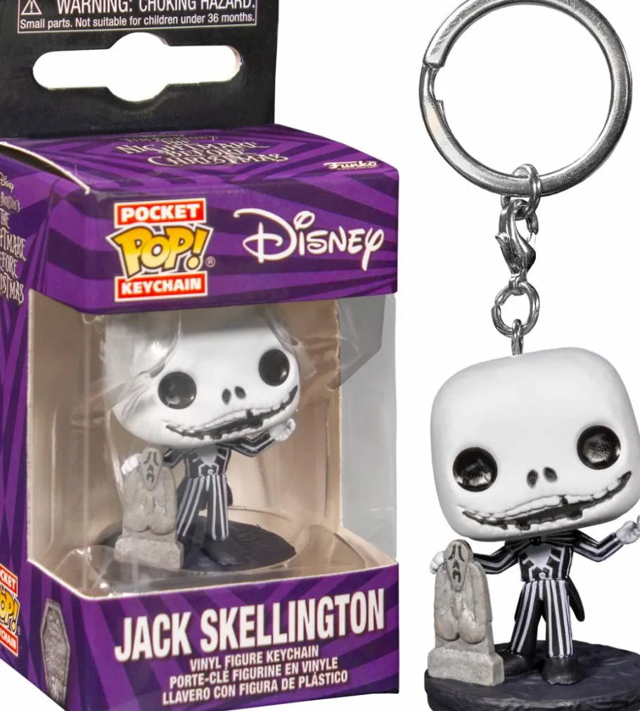 Pop! Keychains>The Nightmare Before Christmas - 30th Anniversary Jack Pop! Vinyl Figure Keychain