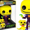 Super-Sized Pop!>The Nightmare Before Christmas - Jack Skellington with Zero Blacklight Jumbo 10" Pop! Vinyl Figure