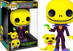 Super-Sized Pop!>The Nightmare Before Christmas - Jack Skellington with Zero Blacklight Jumbo 10" Pop! Vinyl Figure