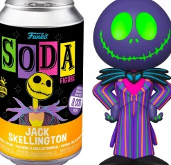 Designer Vinyl>The Nightmare Before Christmas - Jack Skellington Blacklight Vinyl SODA Figure in Collector Can (International Edition)