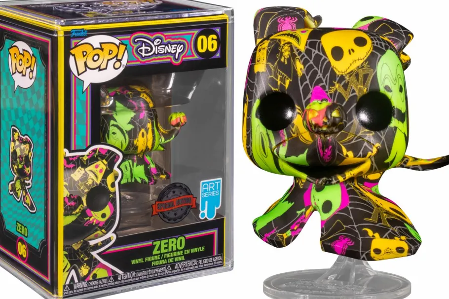 Pop! Deluxe>The Nightmare Before Christmas - Zero Blacklight Artist Series Pop! Vinyl Figure