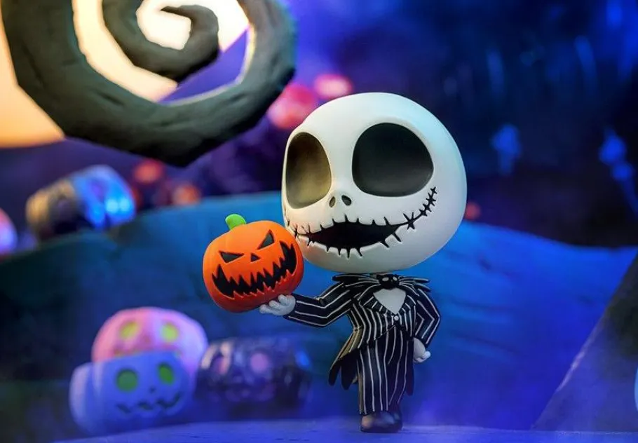 Cosbaby>The Nightmare Before Christmas - Jack Skellington with Pumpkin Cosbaby (S) Hot Toys Figure