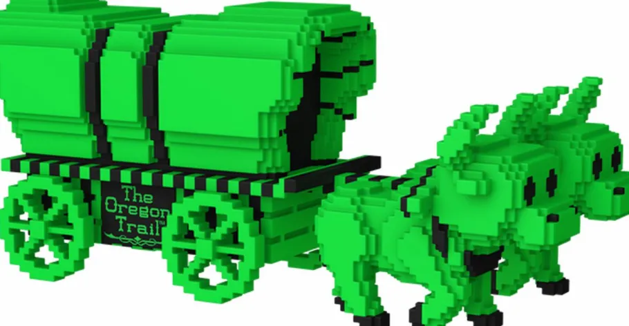 Pop! Deluxe>Oregon Trail, The The Oregon Trail - Oxen & Wagon (Green & Black) Pop! Rides Vinyl Figure (Popcultcha Exclusive)