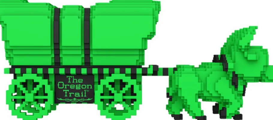 Pop! Deluxe>Oregon Trail, The The Oregon Trail - Oxen & Wagon (Green & Black) Pop! Rides Vinyl Figure (Popcultcha Exclusive)