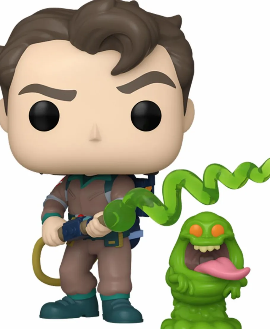 Standard Pop!>Ghostbusters The Real (1986) - Venkman with Slimer Pop! Vinyl Figure
