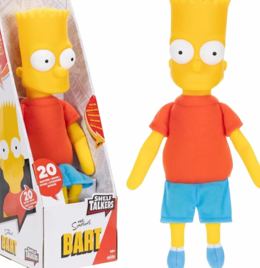 Designer Plush>The Simpsons - Bart Simpson Shelf Talkers 12" Talking Doll