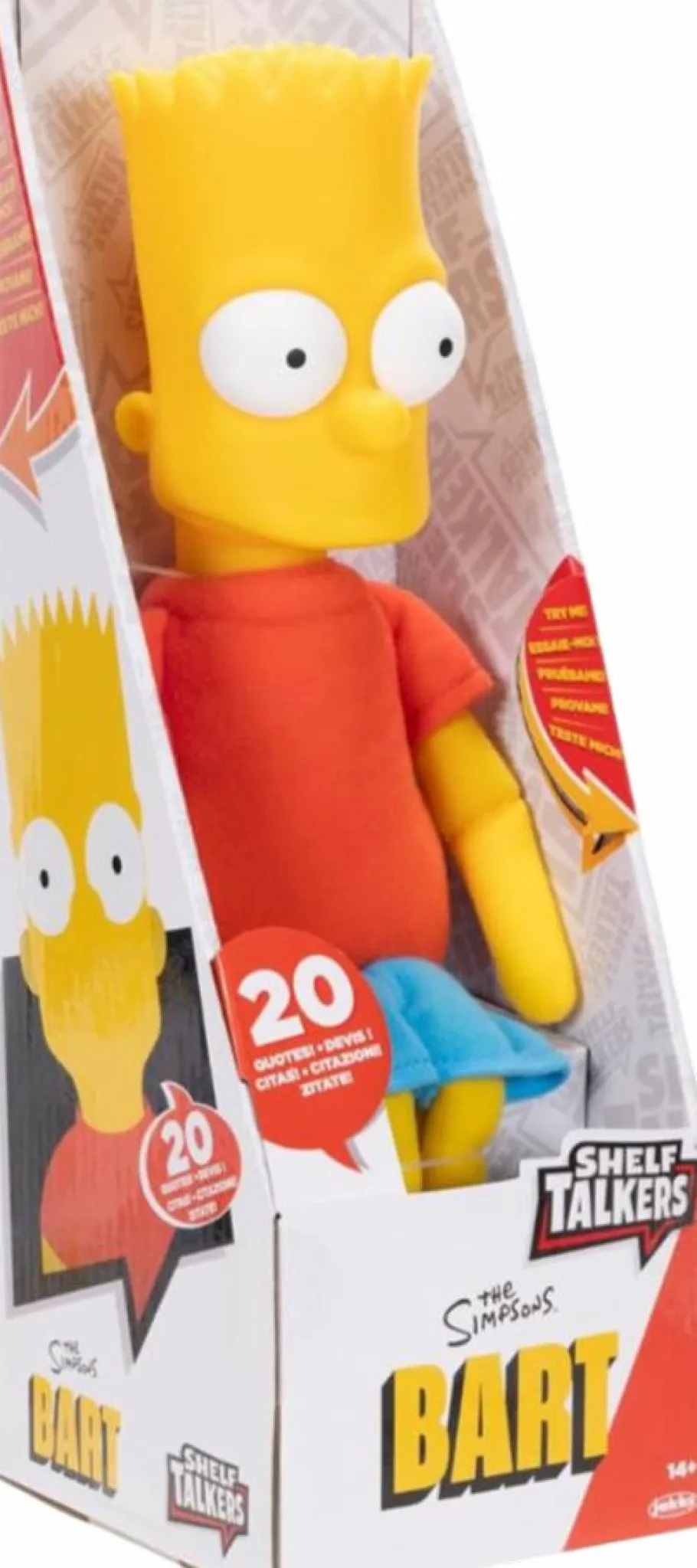 Designer Plush>The Simpsons - Bart Simpson Shelf Talkers 12" Talking Doll