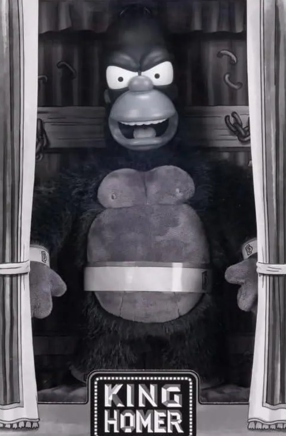 Designer Plush>The Simpsons - King Kong Homer (Treehouse of Horror III) 16" Feature Plush