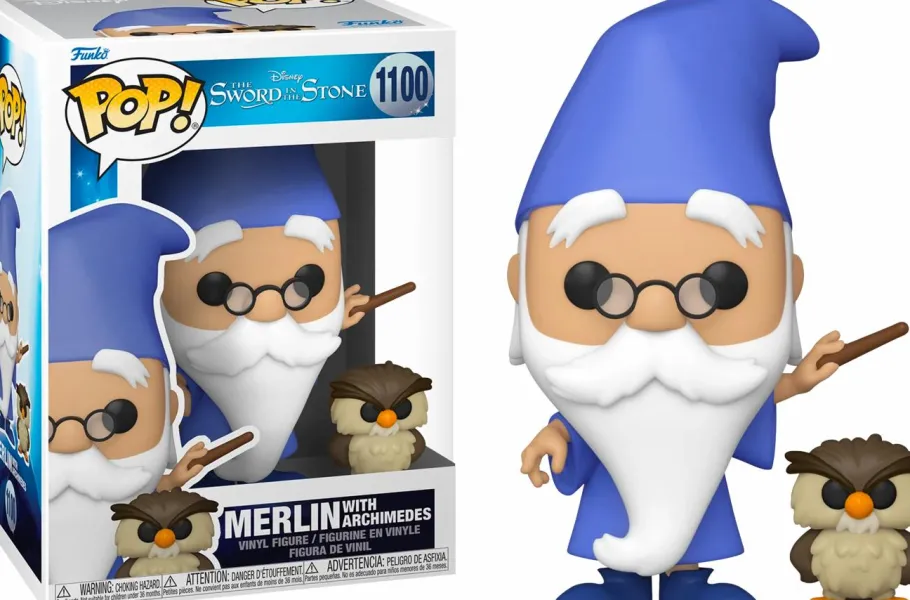 Standard Pop!>The Sword in the Stone - Merlin with Archimedes Pop! Vinyl Figure