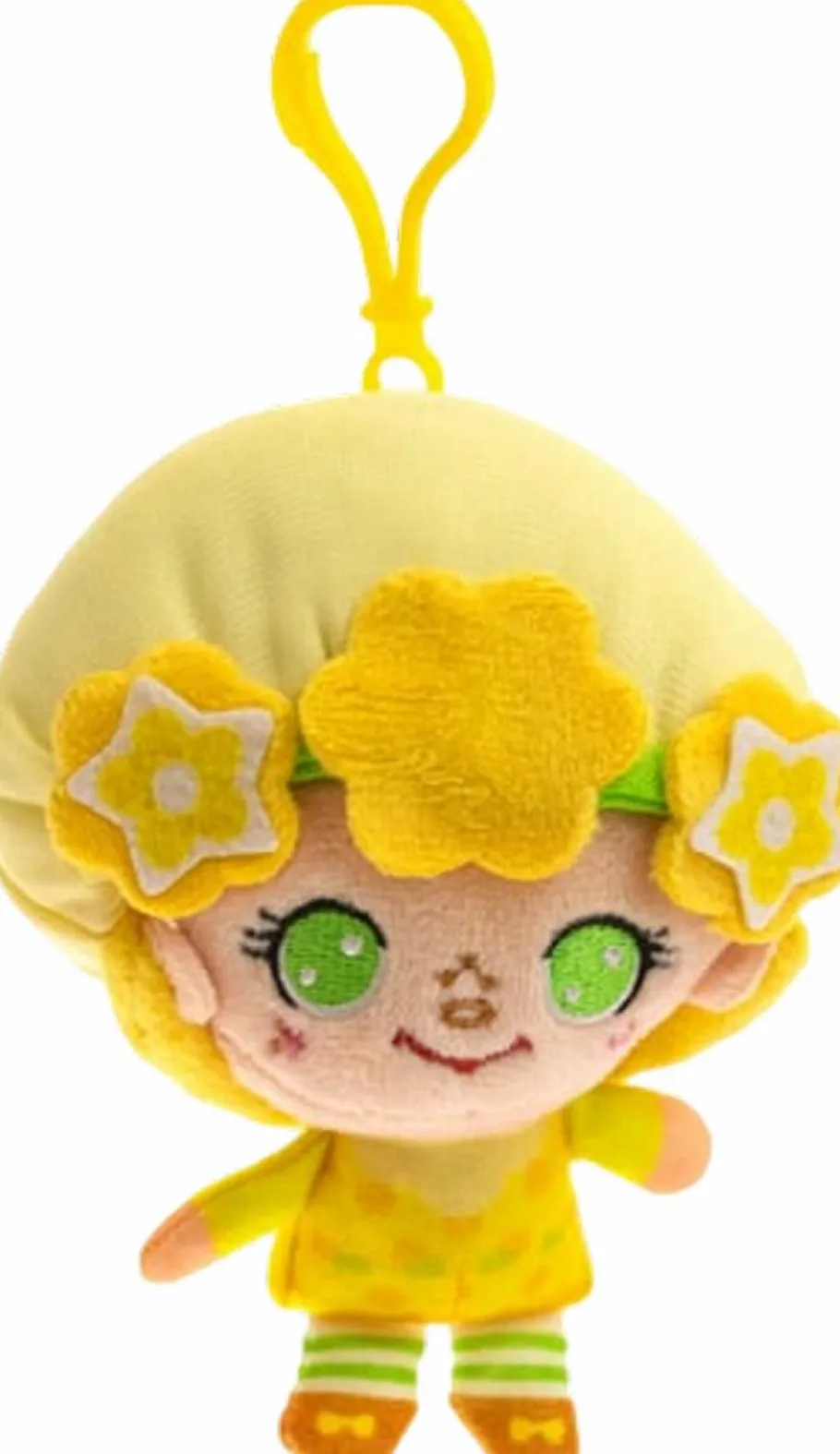 Designer Plush>Strawberry Shortcake The World of (1980) - Lemon Meringue Cheebee Scented 4" Backpack Clip-On Plush