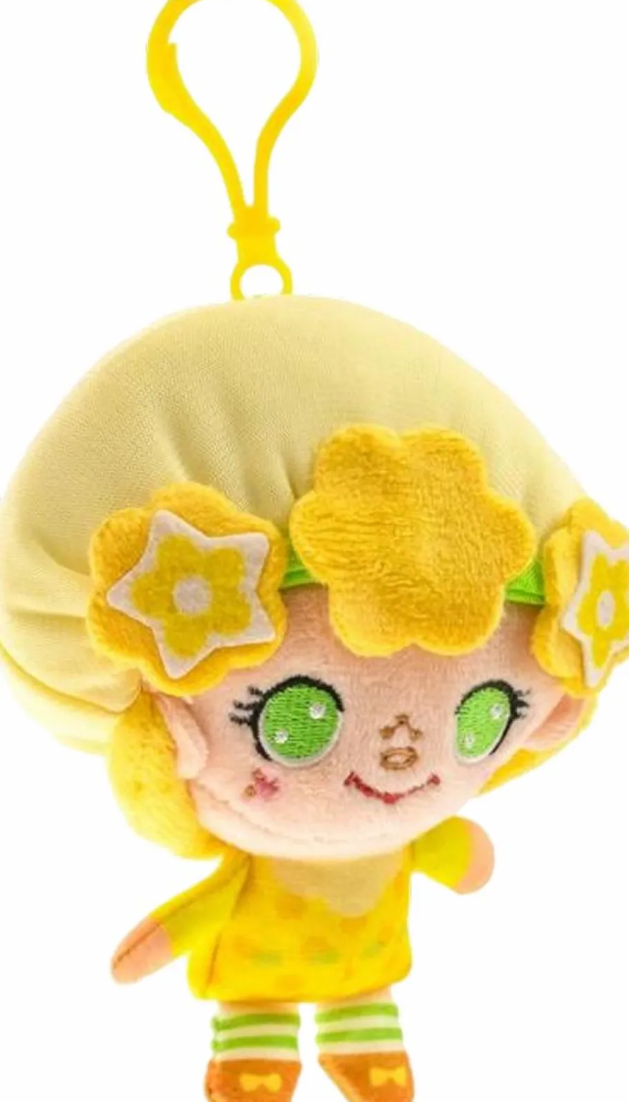 Designer Plush>Strawberry Shortcake The World of (1980) - Lemon Meringue Cheebee Scented 4" Backpack Clip-On Plush