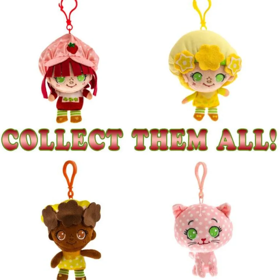 Designer Plush>Strawberry Shortcake The World of (1980) - Lemon Meringue Cheebee Scented 4" Backpack Clip-On Plush