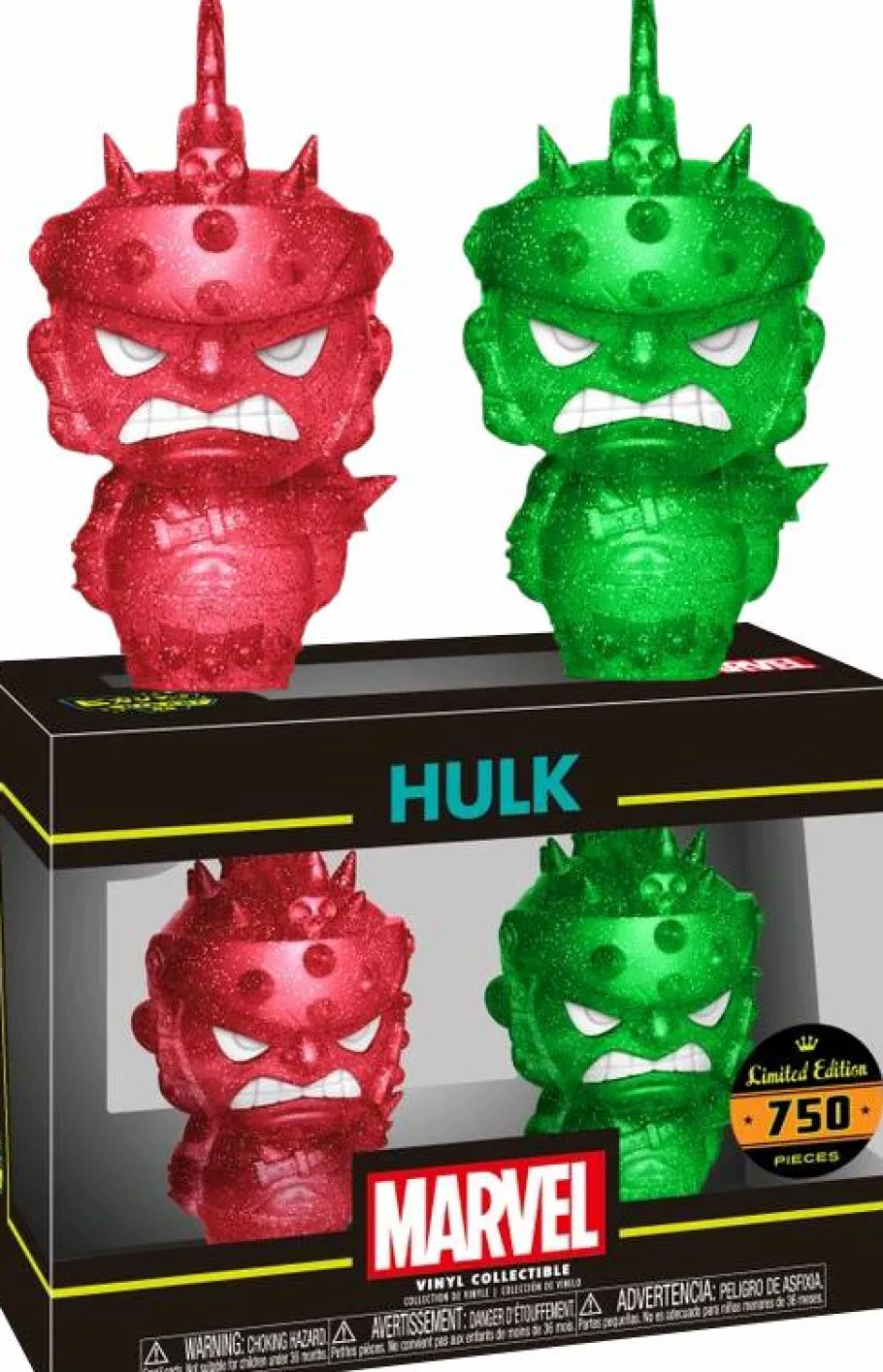 Designer Vinyl>Thor 3: Ragnarok - Gladiator Hulk Red & Green XS Hikari Vinyl Figure 2-Pack