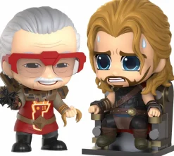 Designer Vinyl>Thor 3: Ragnarok - & Stan Lee Cameo Cosbaby (S) Hot Toys Figure 2-Pack